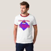 Ik hou van Servië T-shirt (Voorkant volledig)
