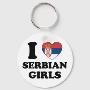 Ik hou van Servische meisjes Sleutelhanger