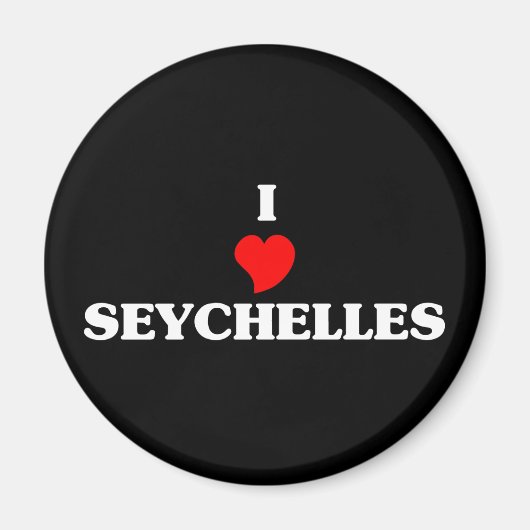 Ik hou van Seychellen Magneet (Voorkant)