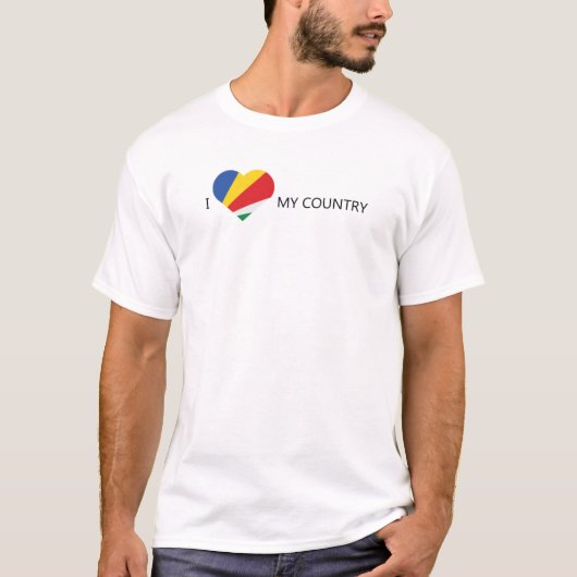 Ik hou van Seychellen T-shirt (Voorkant)