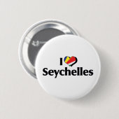 Ik hou van Seychellen Vlag Ronde Button 5,7 Cm (Voorkant /achterkant)