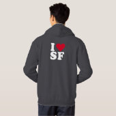 Ik hou van SF Hoodie (Achterkant volledig)