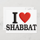 Ik hou van Shabbat Briefkaart (Voorkant / Achterkant)
