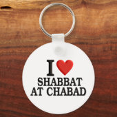 Ik hou van Shabbat in Chabad Sleutelhanger (Voorkant)