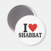 Ik hou van Shabbat Magneet (Voorkant / Achterkant)