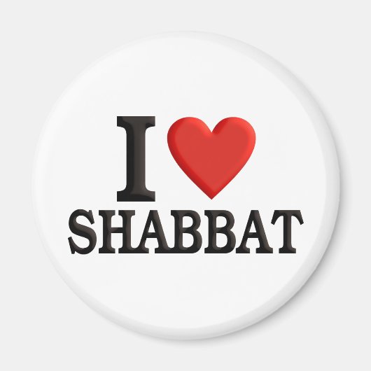 Ik hou van Shabbat Magneet (Voorkant)