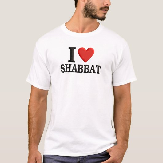 Ik hou van Shabbat T-shirt (Voorkant)