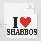 Ik hou van Shabbos Briefkaart (Voorkant / Achterkant)