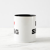 Ik hou van Shag, Polar Tweekleurige Koffiemok (Center)