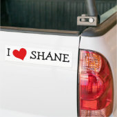 Ik hou van Shane Bumpersticker (Op Truck)