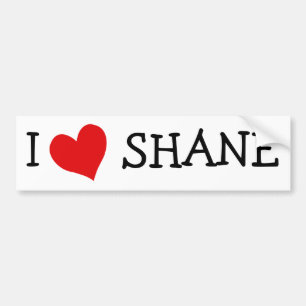 Ik hou van Shane Bumpersticker
