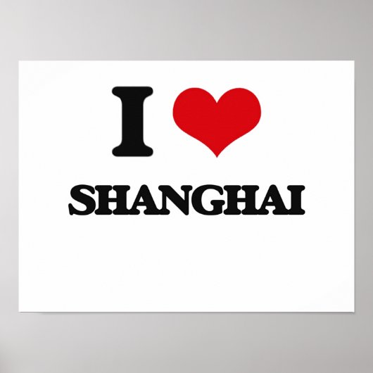 Ik hou van Shanghai Poster (Voorkant)