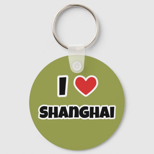Ik hou van Shanghai Sleutelhanger (Voorkant)