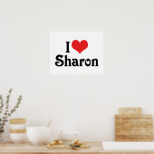 Ik hou van Sharon Poster (Keuken)