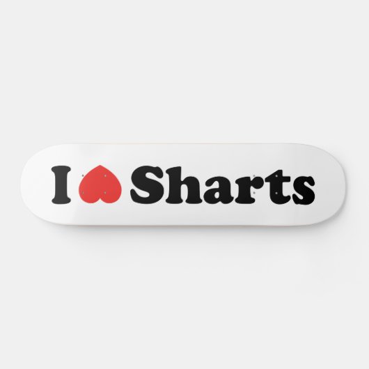 Ik hou van Sharts Persoonlijk Skateboard (Horizontaal)