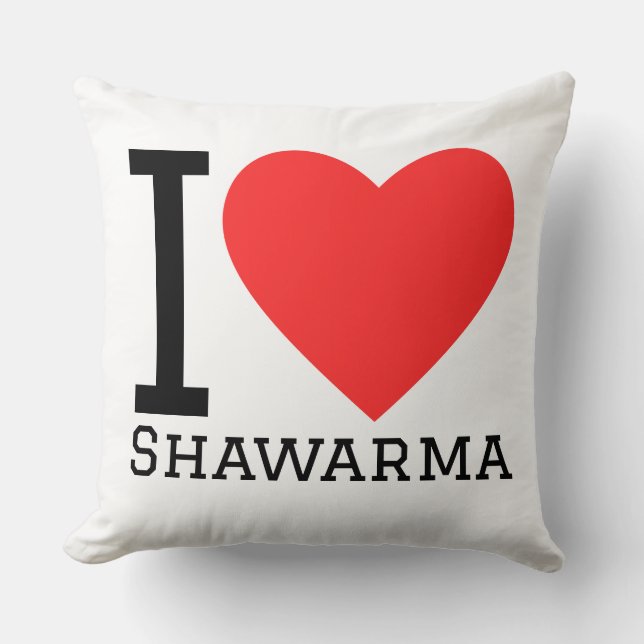Ik hou van shawarma kussen (Voorkant)