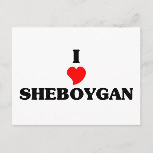 Ik hou van Sheboygan Briefkaart