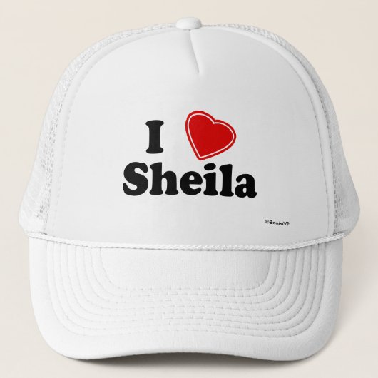 Ik hou van Sheila Trucker Pet (Voorkant)