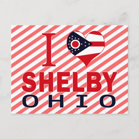 Ik hou van Shelby, Ohio Briefkaart (Voorkant)
