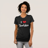 Ik hou van Sheldon T-shirt (Voorkant volledig)