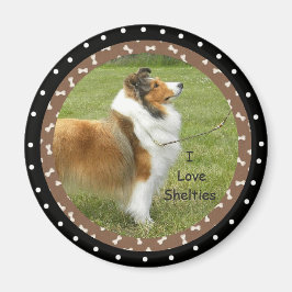 Ik hou van Sheltie Dogs Magneet