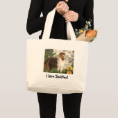 Ik hou van Shelties canvas tas (Voorkant (product))