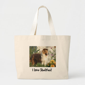 Ik hou van Shelties canvas tas