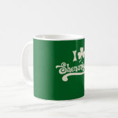 Ik hou van Shenanigans Clover Shamrock St Patrick' Koffiemok (Voorkant links)