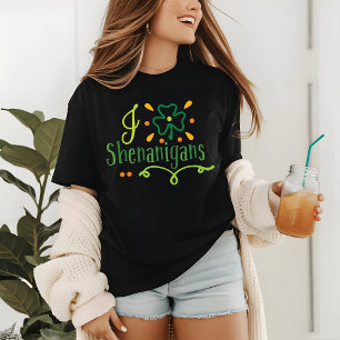 Ik hou van Shenanigans Shamrock Funny St Patrick's Tri-Blend Shirt