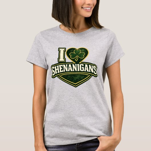 Ik hou van Shenanigans - St. Patrick's Day T-shirt (Voorkant)