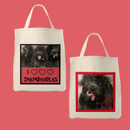 Ik hou van Shepadoodles Tote Bag