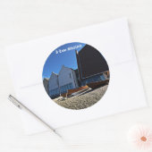 Ik hou van Shetland Ronde Sticker (Envelop)
