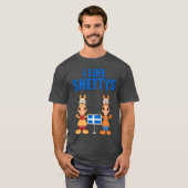 Ik hou van Shettys paarden Pferde Reiten Pferd paa T-shirt (Voorkant volledig)