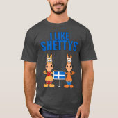 Ik hou van Shettys paarden Pferde Reiten Pferd paa T-shirt (Voorkant)