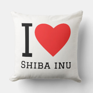 Ik hou van shiba inu kussen