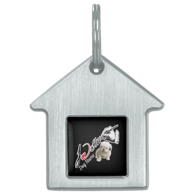 Ik hou van Shichon Huisdieren Naamplaatje (Voorkant)