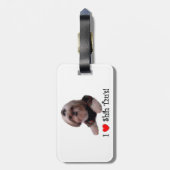 Ik hou van Shih Tzu Bagagelabel (Achterkant verticaal)