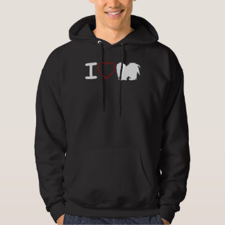 Ik hou van Shih Tzu Hond Ik hou van hart Hoodie
