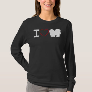 Ik hou van Shih Tzu Hond Ik hou van hart T-shirt