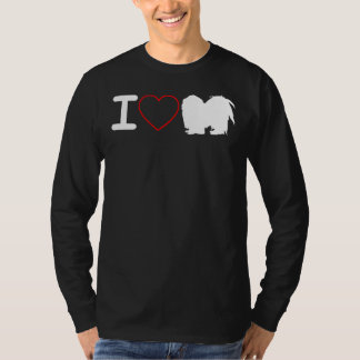 Ik hou van Shih Tzu Hond Ik hou van hart T-shirt