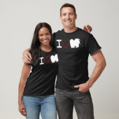 Ik hou van Shih Tzu Hond Ik hou van hart T-shirt (Unisex)