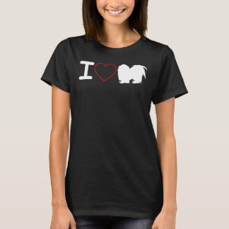 Ik hou van Shih Tzu Hond Ik hou van hart T-shirt