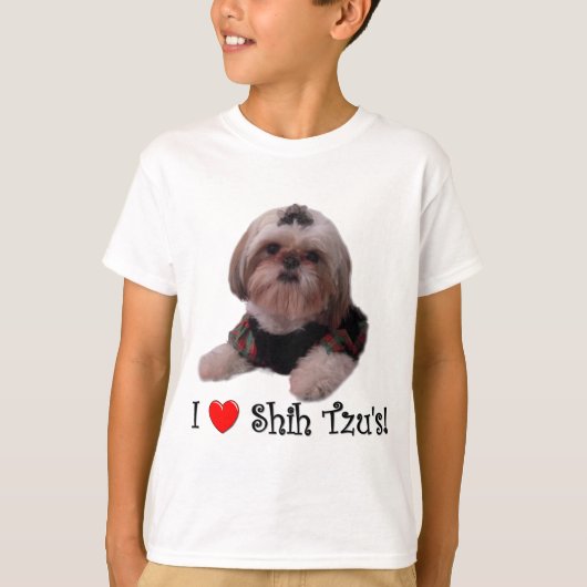 Ik hou van Shih Tzu T-shirt (Voorkant)