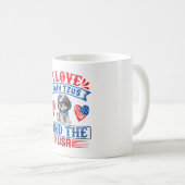 Ik hou van Shih Tzus en de VS Koffiemok (Voorkant rechts)