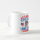 Ik hou van Shih Tzus en de VS Koffiemok (Voorkant links)