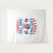 Ik hou van Shih Tzus en de VS Wandkleed (Voorkant (horizontaal))