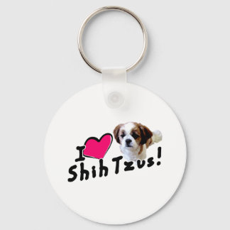 Ik hou van Shih Tzus! Sleutelhanger