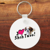 Ik hou van Shih Tzus! Sleutelhanger (Voorkant)