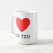 Ik hou van shin tzu koffiemok (Voorkant links)