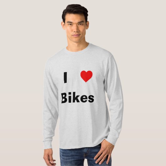 Ik hou van shirt met lange mouwen (Voorkant volledig)